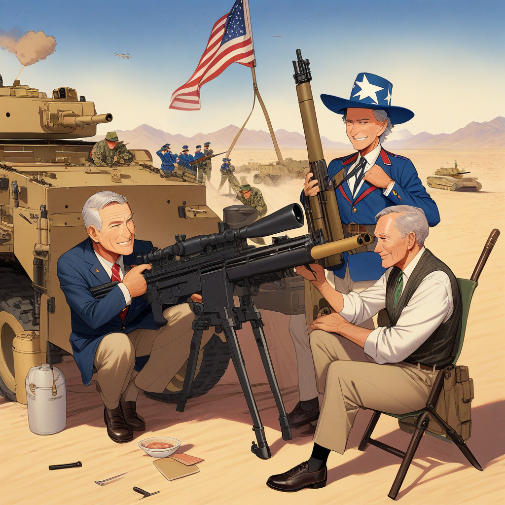 clive teasing spencer with his new birding gun, war camp 2024