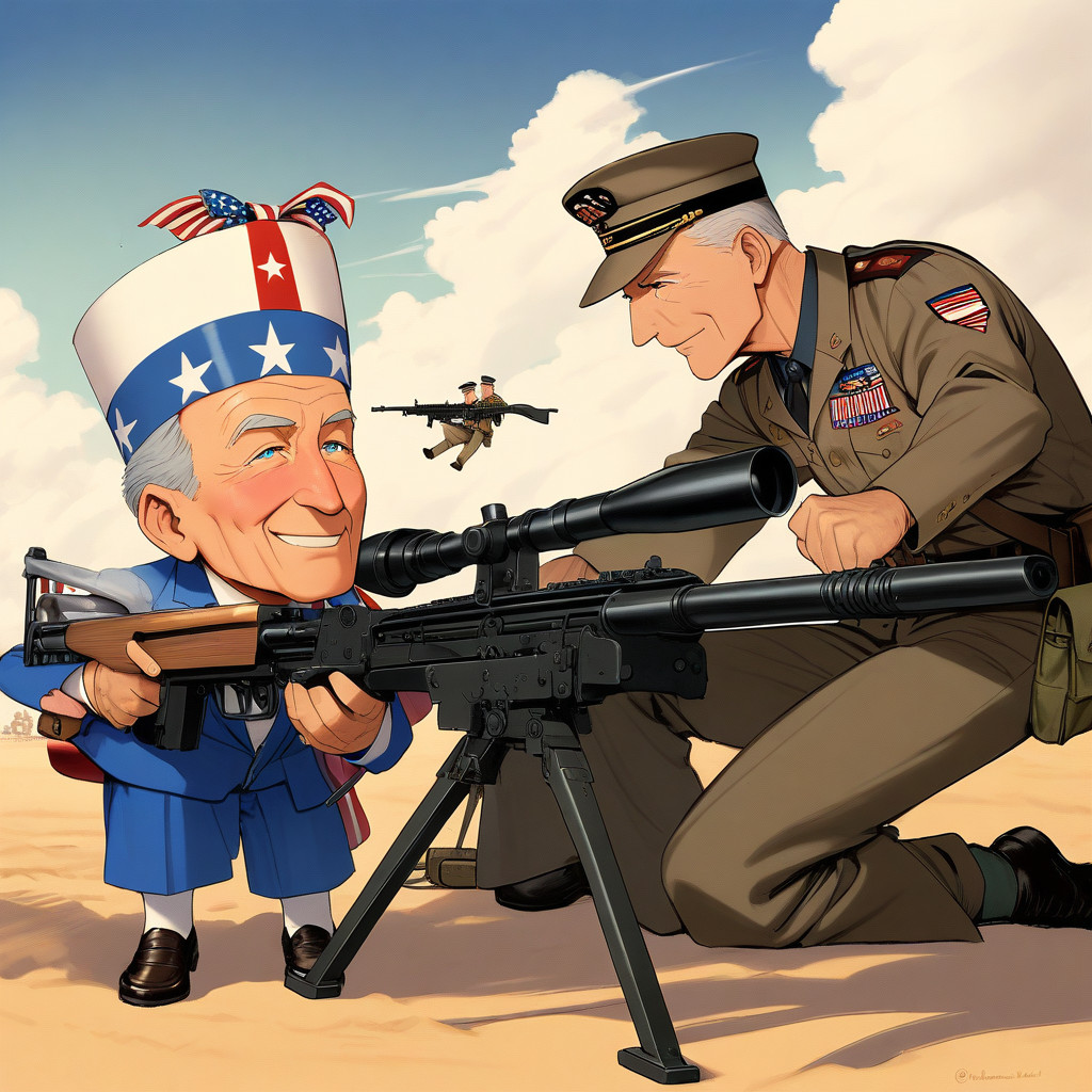 Camp mascot Kirby striking a cheesecake pose for his retirement photo, War Camp 2024