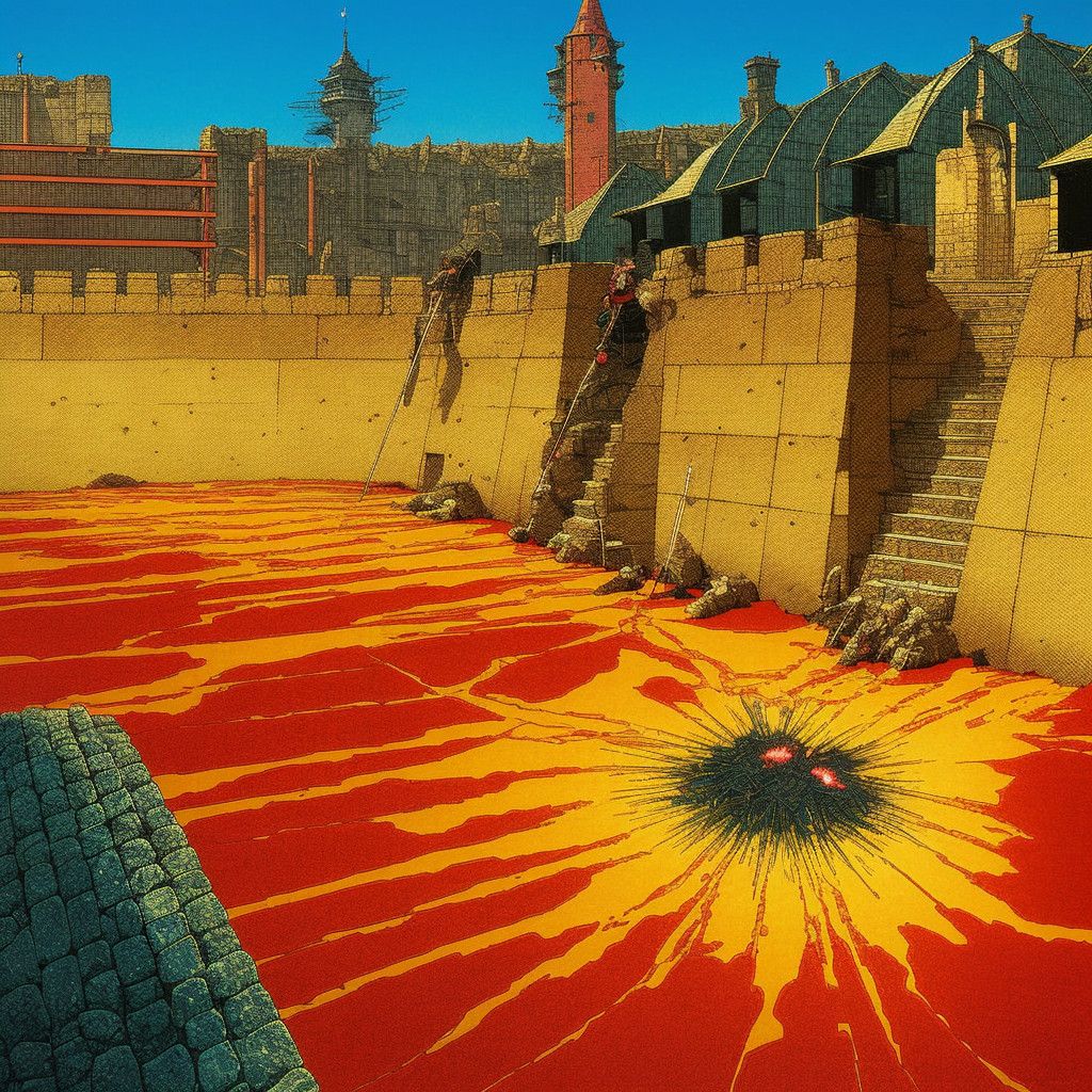 and the city fell into ruin